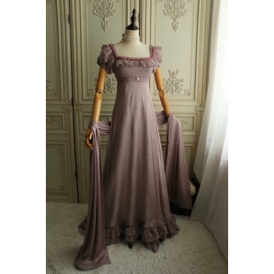 Faeries Daffodil Orecter Empire Waist One Piece(Reservation/2 Colours/2 Length Options/Full Payment Without Shipping)